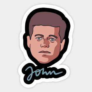 JFK - John F Kennedy (US American President) - John Sticker